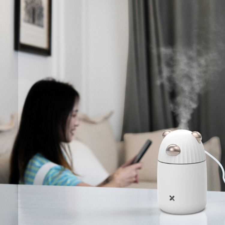  Mist On Bedroom USB Charging Two Spray Modes 7 Colors Lighting USB Charging Mini Mist Humidifier  