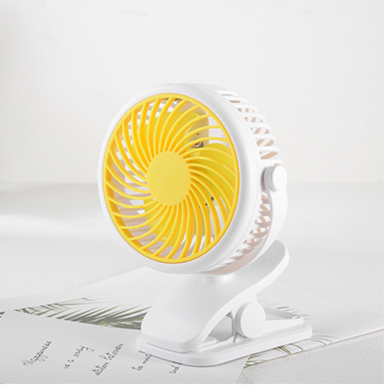 USB Portable Rechargeable 2000mah Battery Operated Clip Small Fan   