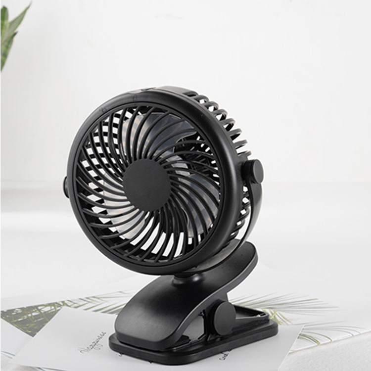 Promotional Custom Gift USB Charging Adjustable Table Small Portable Clip On Desk Fan   