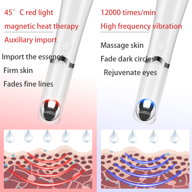  Eye care massage led light therapy massager handheld vibrating body massager  