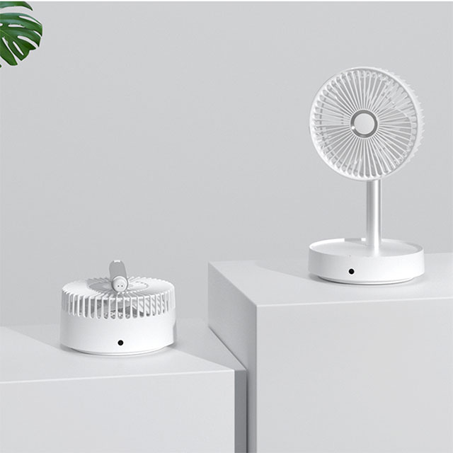  Pedestal Motor Factory Folding Rechargeable Remoted Control Mini Retractable Table Fan   
