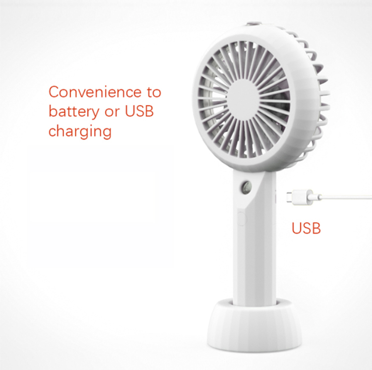 Large 30ml Water Tank Rechargeable Portable Cooling Personal Handheld 3 Speed Adjustable Mist Fan   