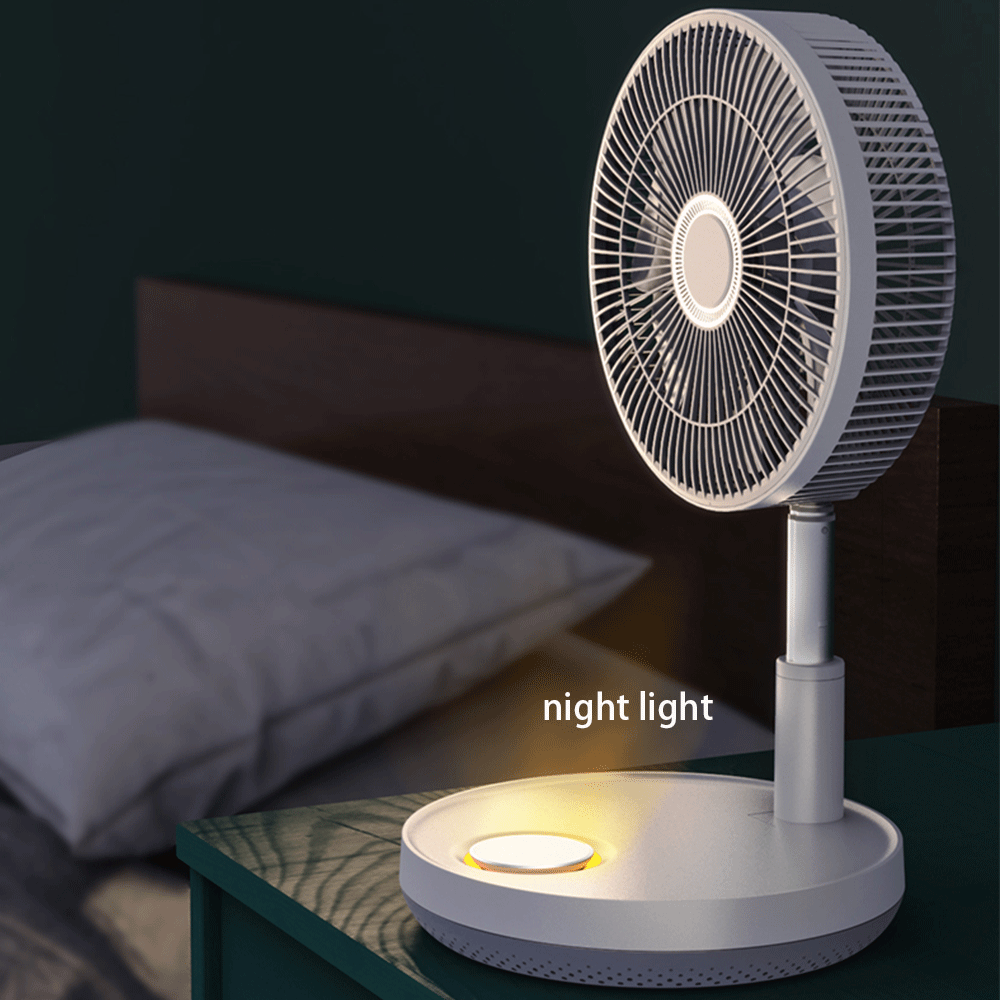  High Quality Rechargeable Battery Operated Micro Folding Flexible Pedestal Mini Fan  