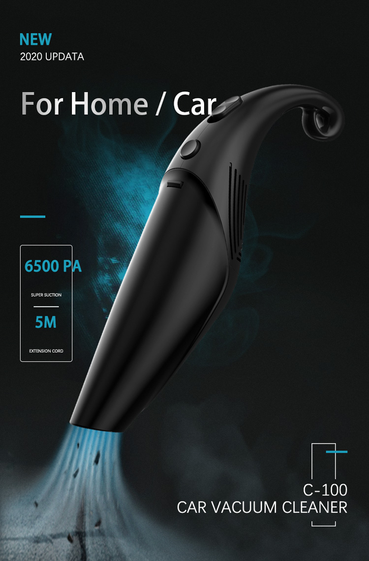  Factory Custom LOGO Handheld Cleaning Car Vacuum Cleaner Portable Wireless  