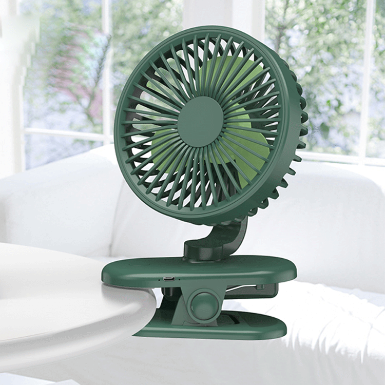  Newest Design Rechargeable Clip On Stroller USB Portable Fan For Baby Camping Travelling   