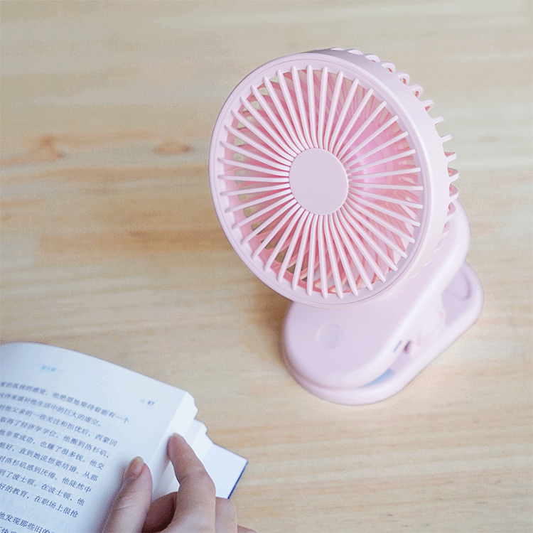 Portable Small KC Battery Operated Clip On Mini Desk Fan For Baby Carriage   