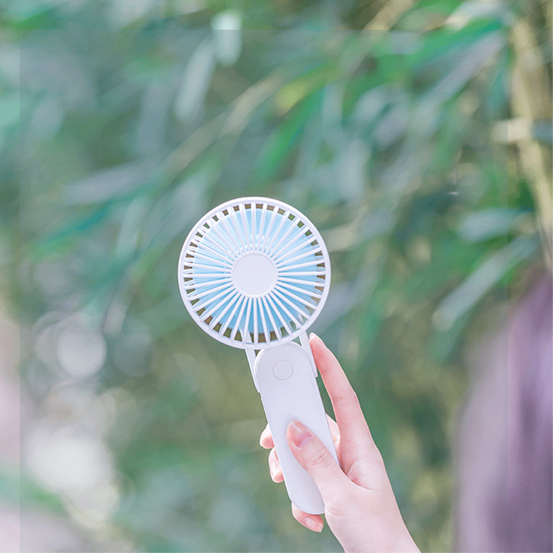 Summer Cooling Custom Logo Foldable Design Cordless Small Personal 3 Speeds Adjust Handheld Mini USB Charging Rechargeable Fan 